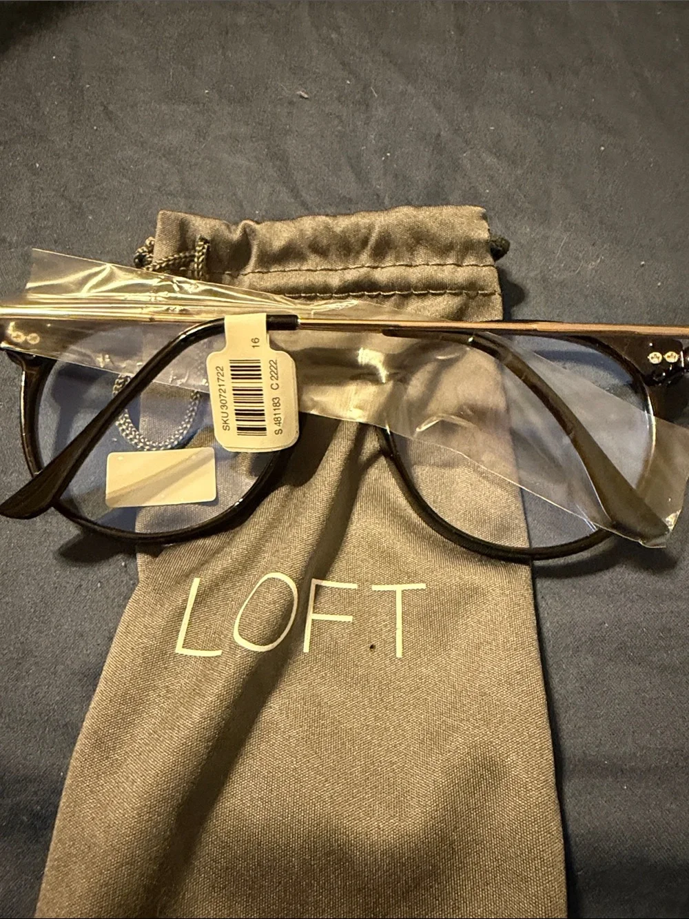 LOFT Black Round Blue Light Glasses